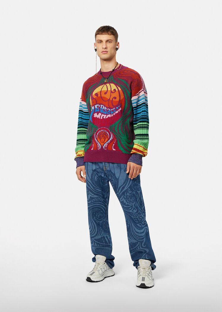 VERSACE】MEDUSA MUSIC メドゥーサ ミュージック セーター (VERSACE VERSACE】MEDUSA MUSIC メドゥーサ ミュージック セーター (VERSACE