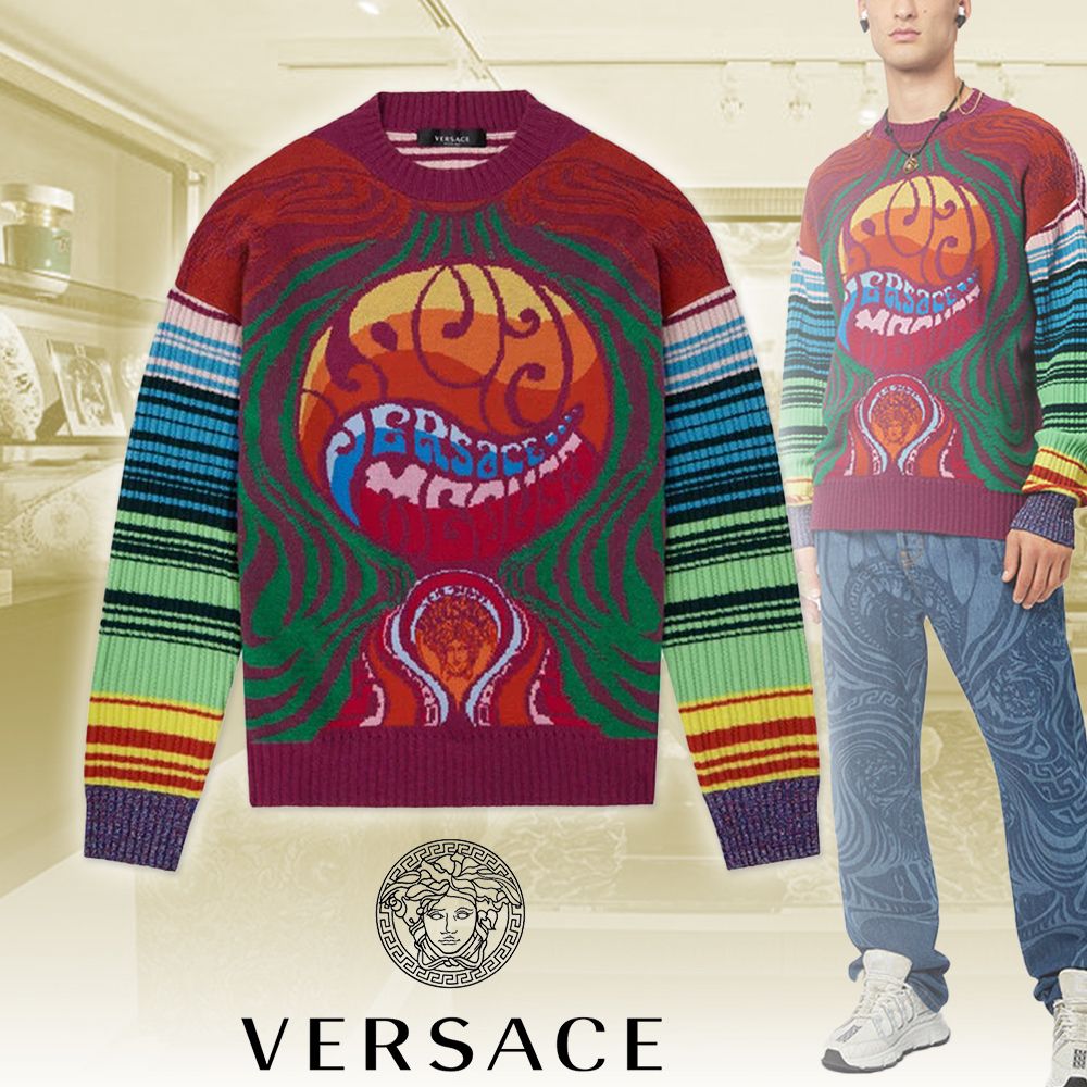 VERSACE】MEDUSA MUSIC メドゥーサ ミュージック セーター (VERSACE VERSACE】MEDUSA MUSIC メドゥーサ ミュージック セーター (VERSACE