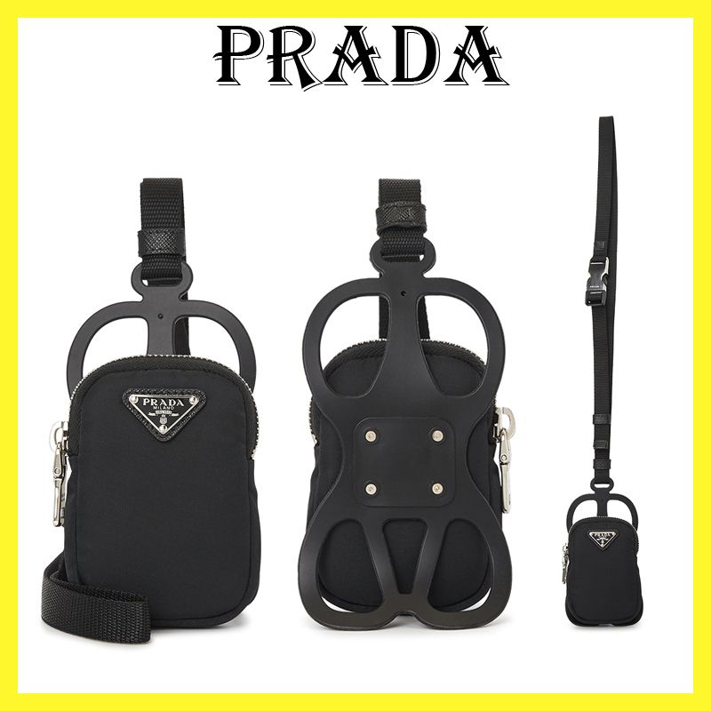 関税送料込み- PRADA スマートフォンケース (PRADA/iPhone 印象のデザイン 【値下げ】PRADA ナイロン スマートフォンケース 1ZT016 iPhone用ケース