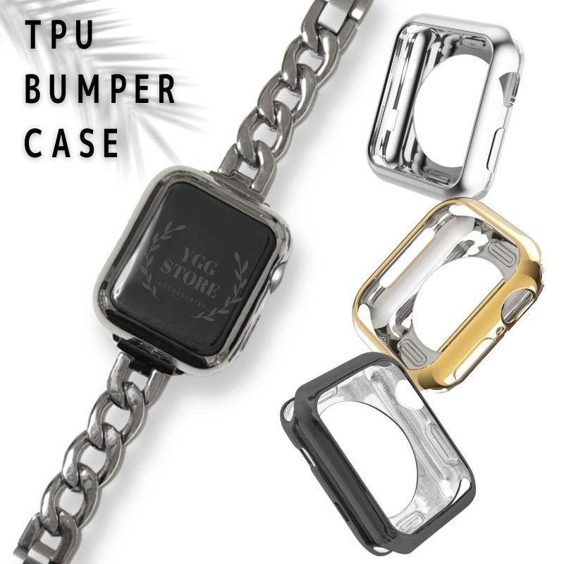 applewatch アップルウォッチ カバー 保護ケース バンパー TPU (腕時計