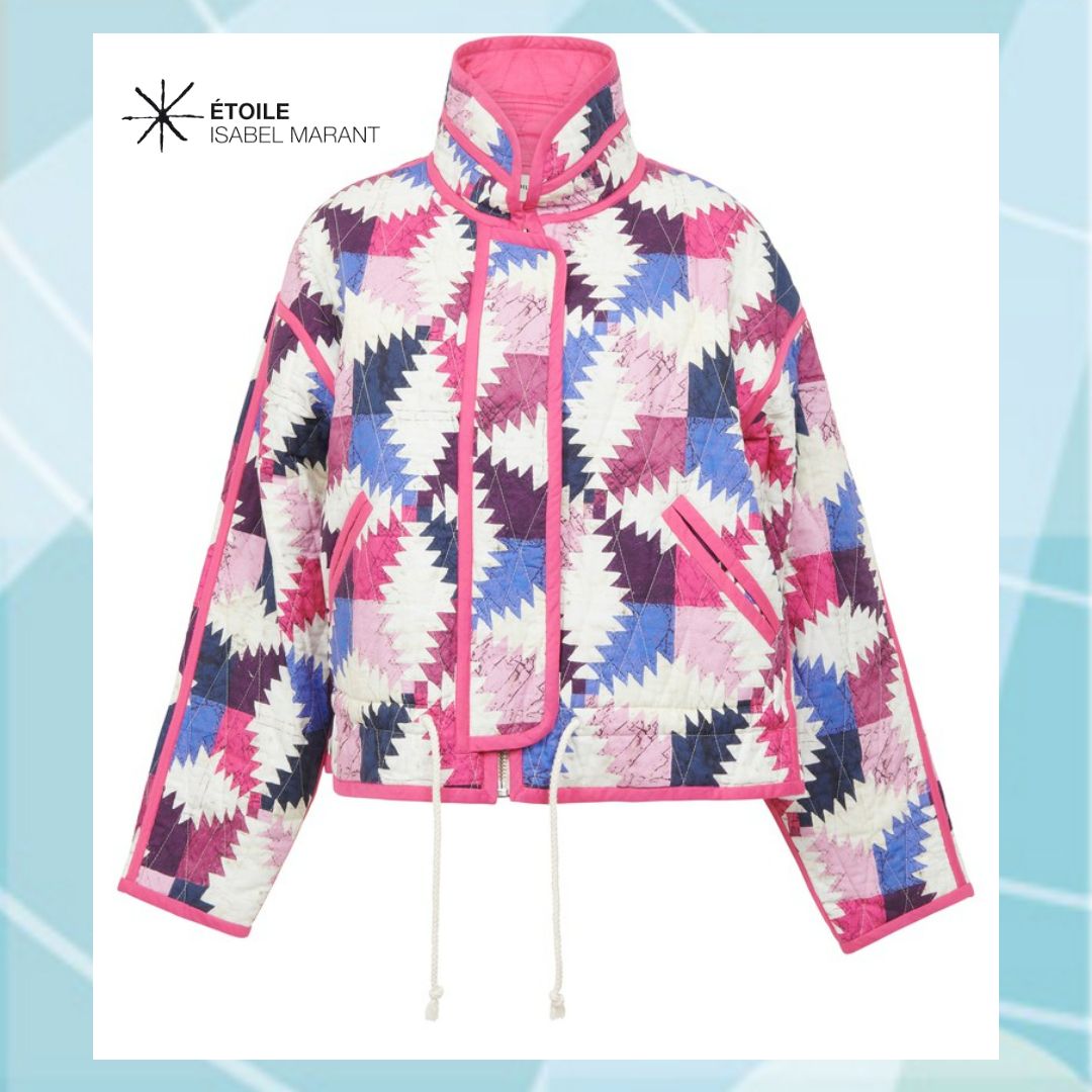 ☆ISABEL MARANT ETOILE☆グラフィックキルティングJK・Hazzle