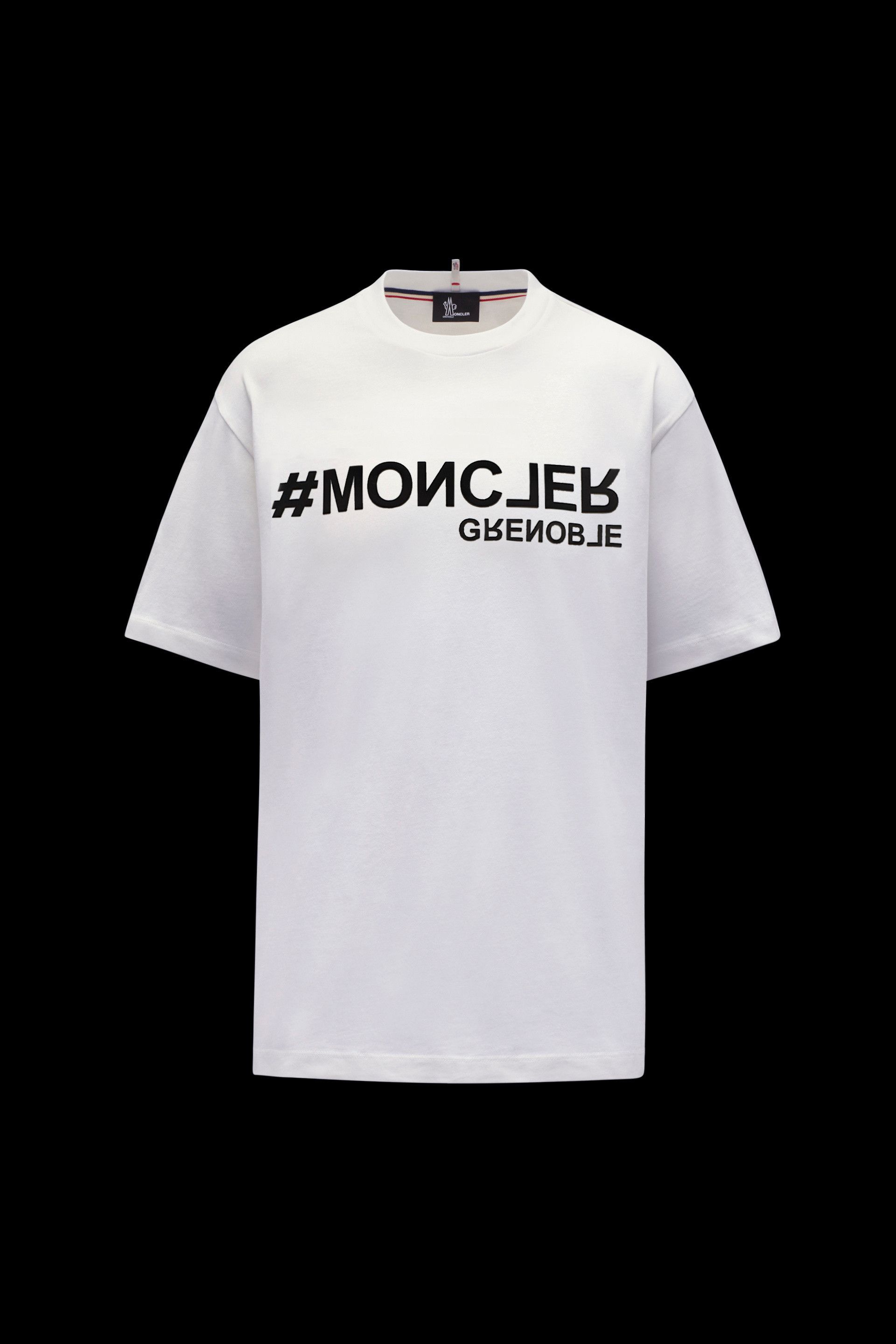 期間限定お試し価格】 モンクレールグルノーブルTシャツホワイト S 購入の割引 コットンTシャツ モンクレール クリスタルロゴ Tシャツ/カットソー(半袖/袖なし)