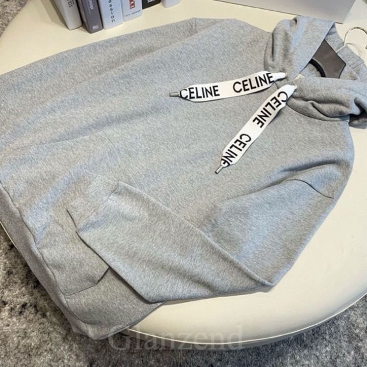 大人気♪【CELINE】ロゴ入り ルーズ フーディー / コットン 大人気♪【CELINE】◇セリーヌロゴ◇ ルーズ スウェットシャツ