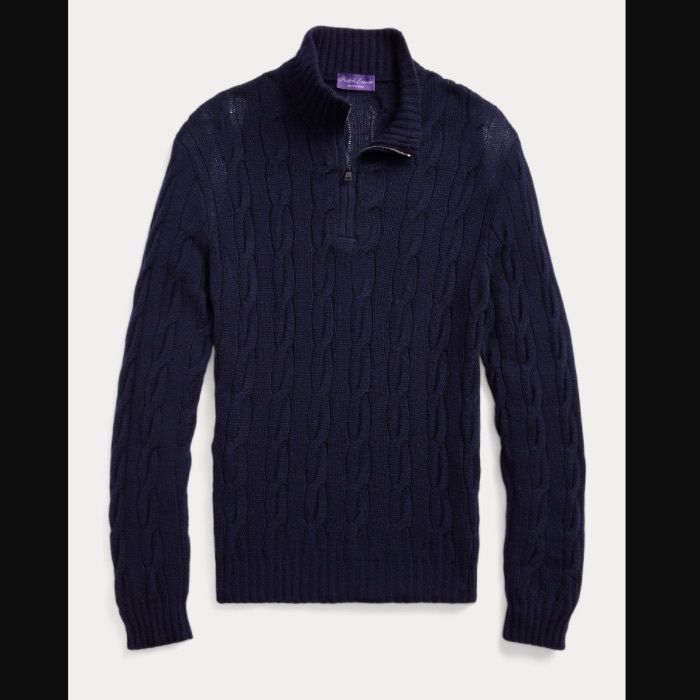 【激安大特価!】 【22SS新作】Ralph Lauren 上品 セーター カシミヤ Label Purple ニット・セーター 22SS新作】Ralph Lauren Purple Label カシミヤ セーター 上品 (RALPH