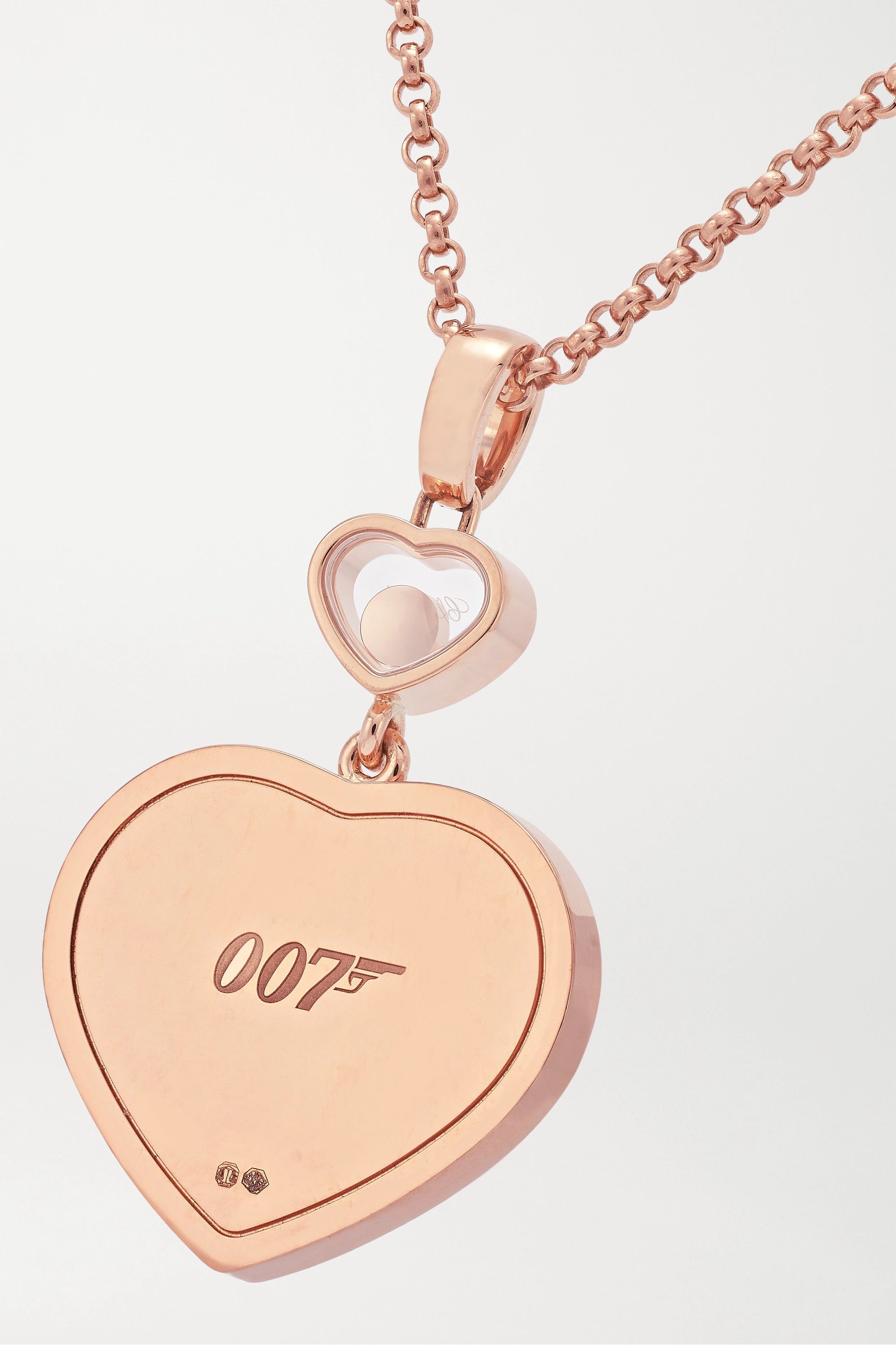 CHOPARD】hearts 18-karat rose gold diamond ネックレス (Chopard CHOPARD】hearts 18-karat rose gold diamond ネックレス (Chopard