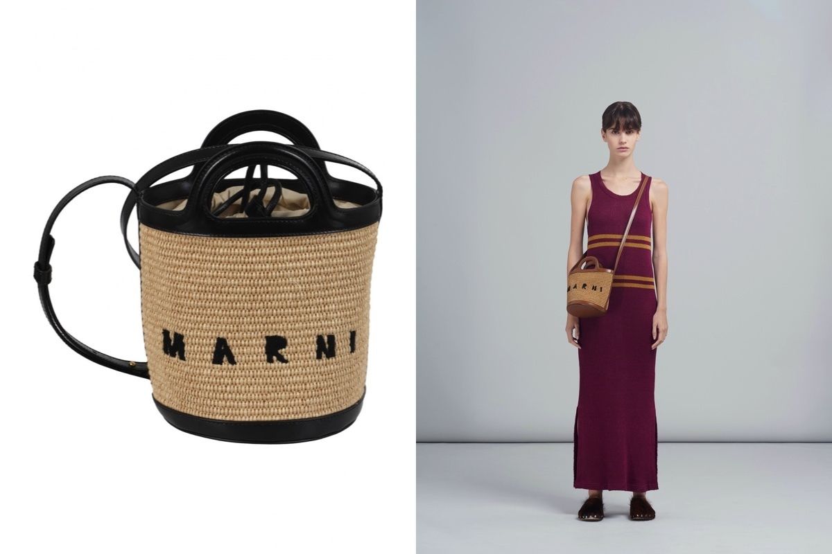 MARNI TROPICALIA バケットバッグ ブラック 22年春夏新作 (MARNI