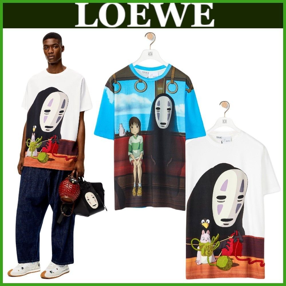 LOEWE♠コラボ商品!特大カオナシコットンTシャツ LOEWE♠コラボ商品!特大カオナシコットンTシャツ