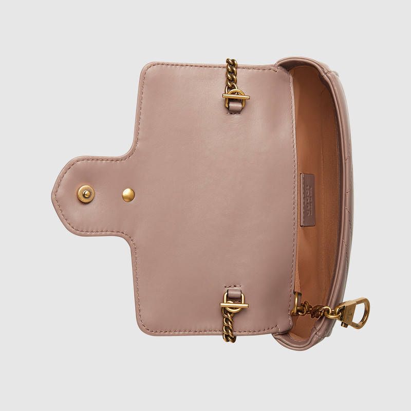 GUCCI GGマーモント キルティングレザー スーパーミニバッグ (GUCCI ...
