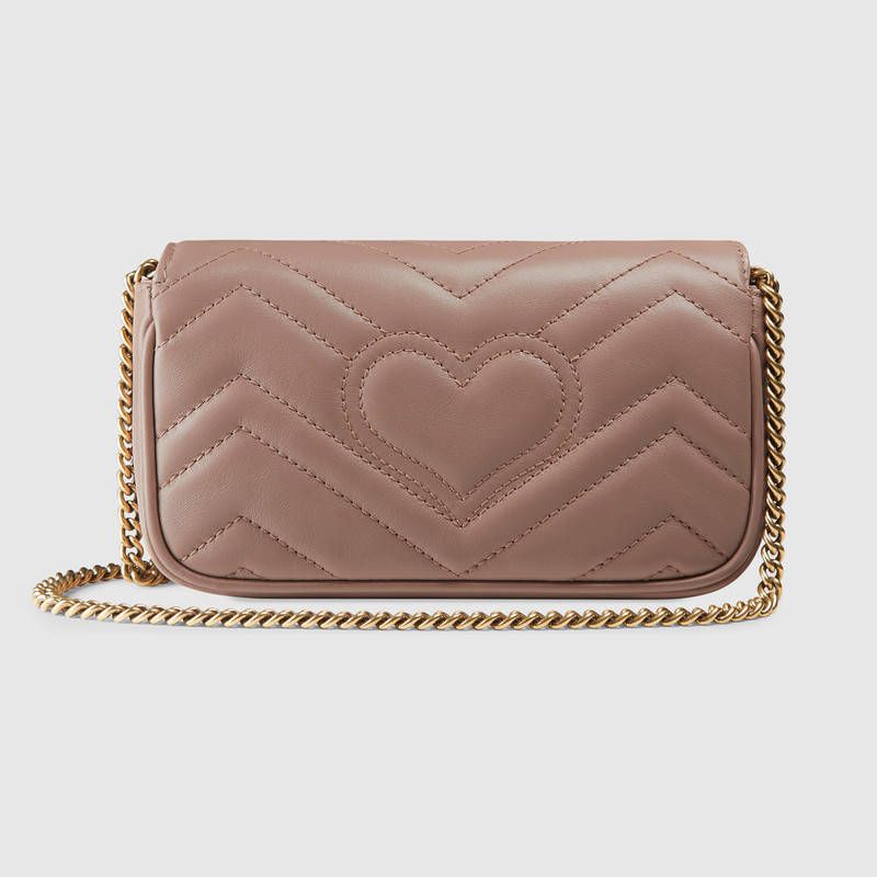 GUCCI GGマーモント キルティングレザー スーパーミニバッグ (GUCCI ...