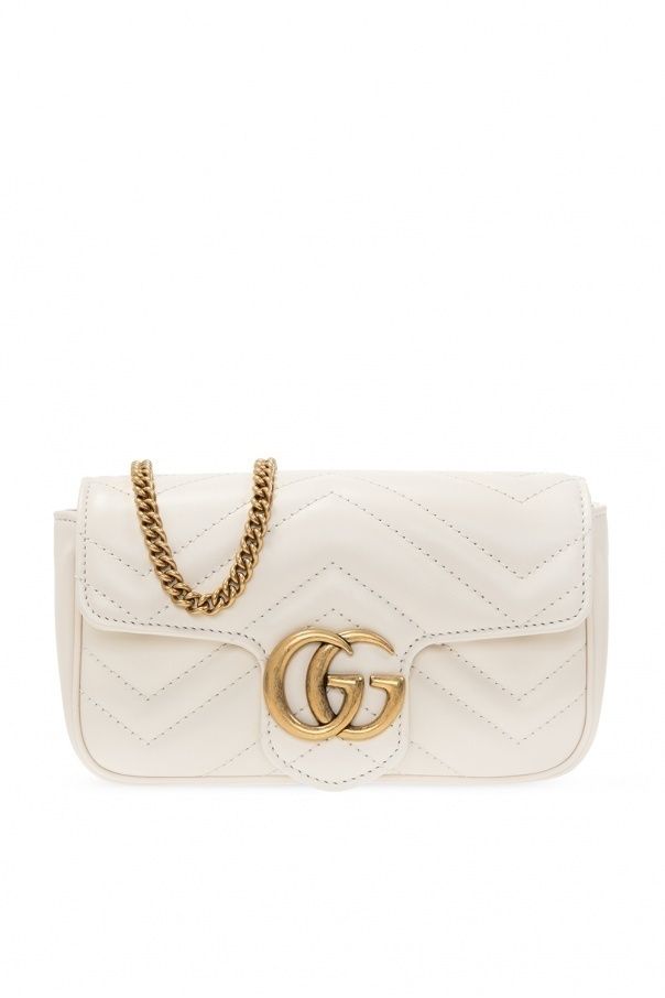GUCCI GGマーモント キルティングレザー スーパーミニバッグ (GUCCI ...