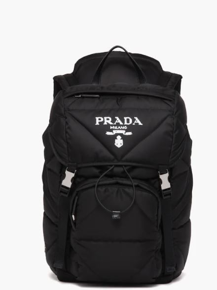 PRADA*新作*フード付 Re Nylon パデッド バックパック ロゴ入り (PRADA PRADA*新作*フード付 Re Nylon パデッド バックパック ロゴ入り (PRADA
