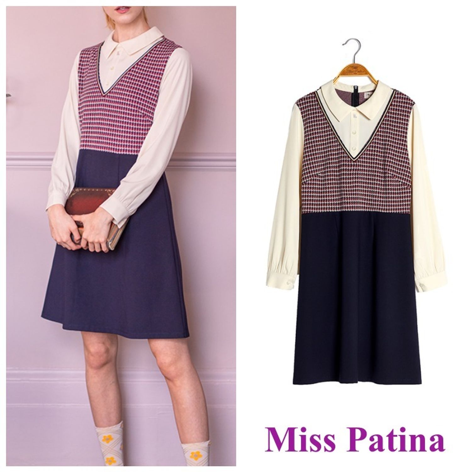 Miss Patina Pattie Dress 60年代のポップアート風ワンピ Miss Patina ワンピース Buyma