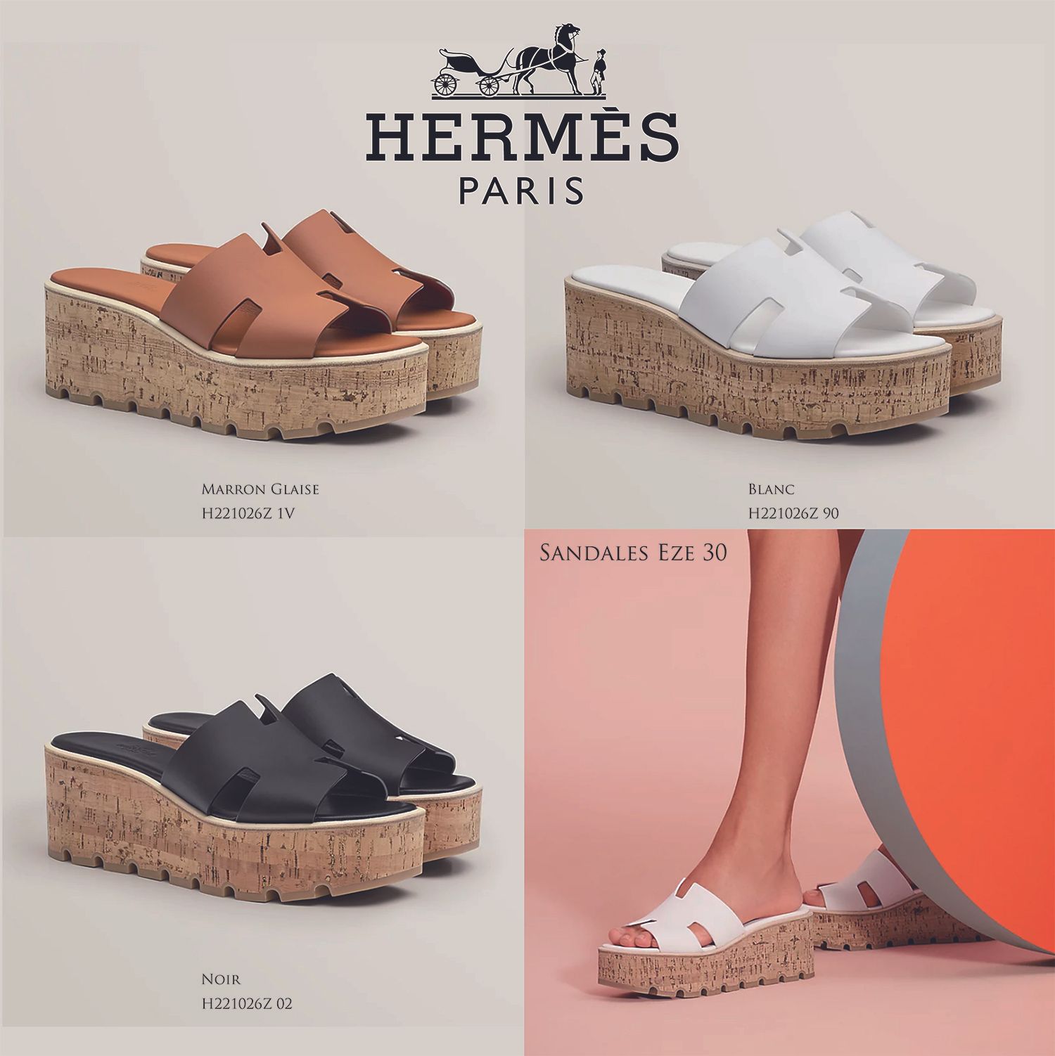 直営店】大人気 エルメス Eze 30 サンダル 《エズ》 (HERMES/サンダル ...