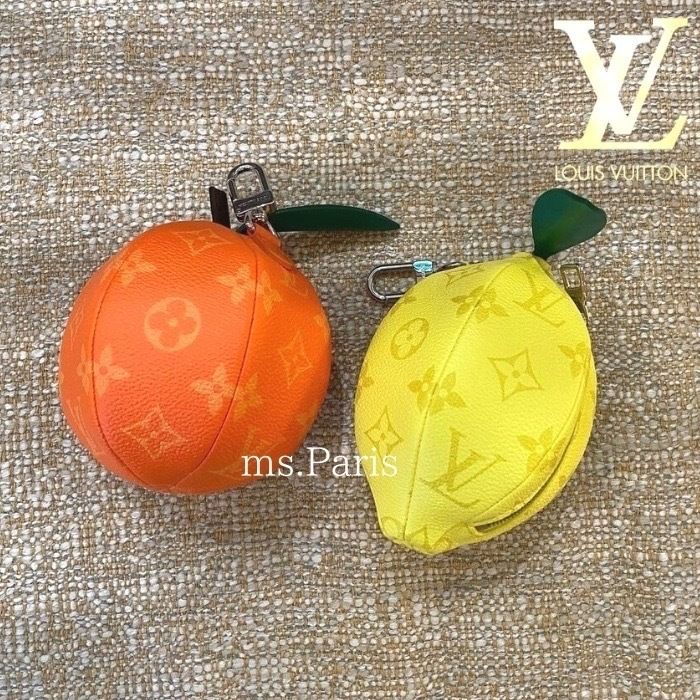 遊び心溢れる☆国内発】LV ポーチ オレンジ レモン チャーム (Louis 遊び心溢れる☆国内発】LV ポーチ オレンジ レモン チャーム (Louis