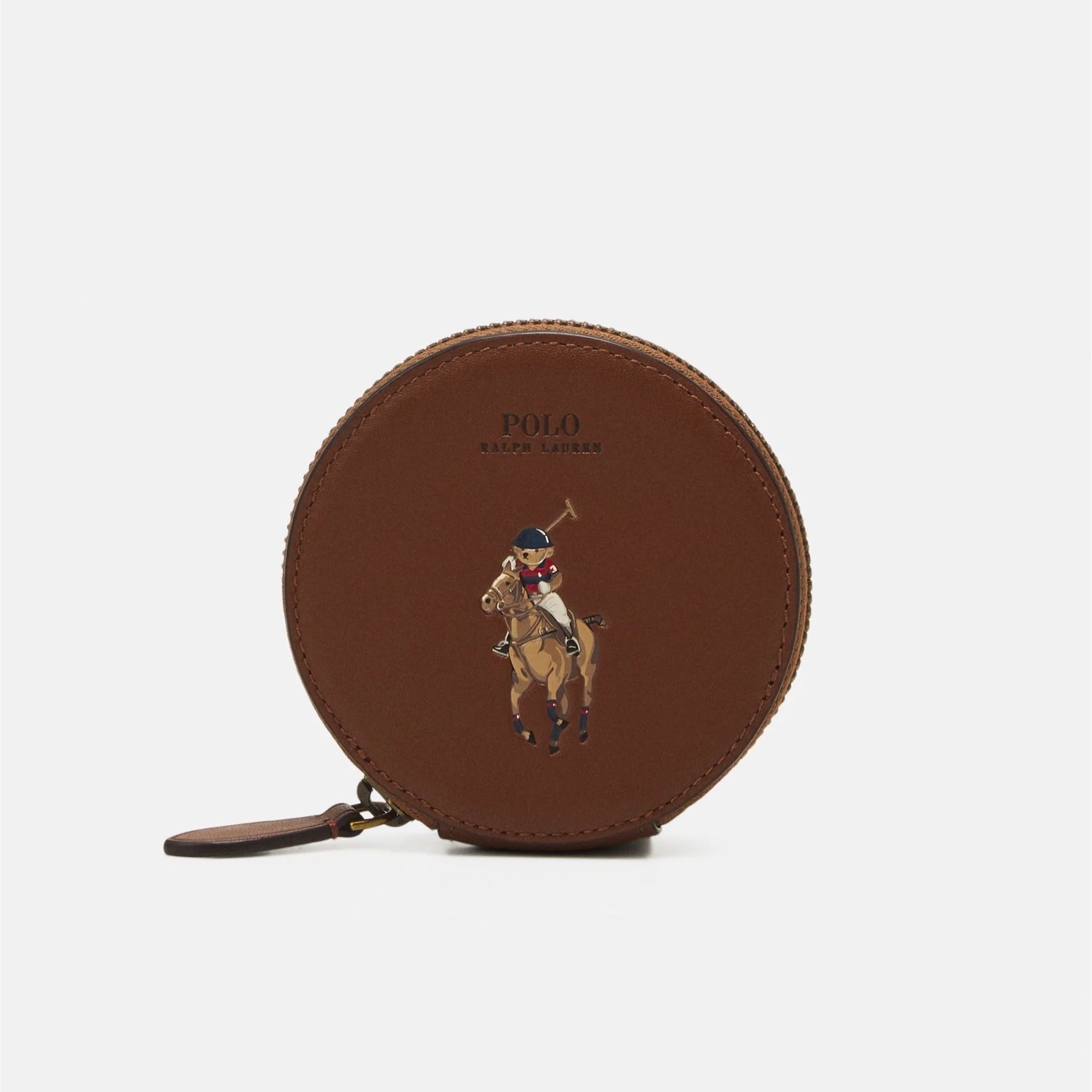POLO RALPH LAUREN】コインパース ポーチ ポロベア レザー 茶 (POLO ...
