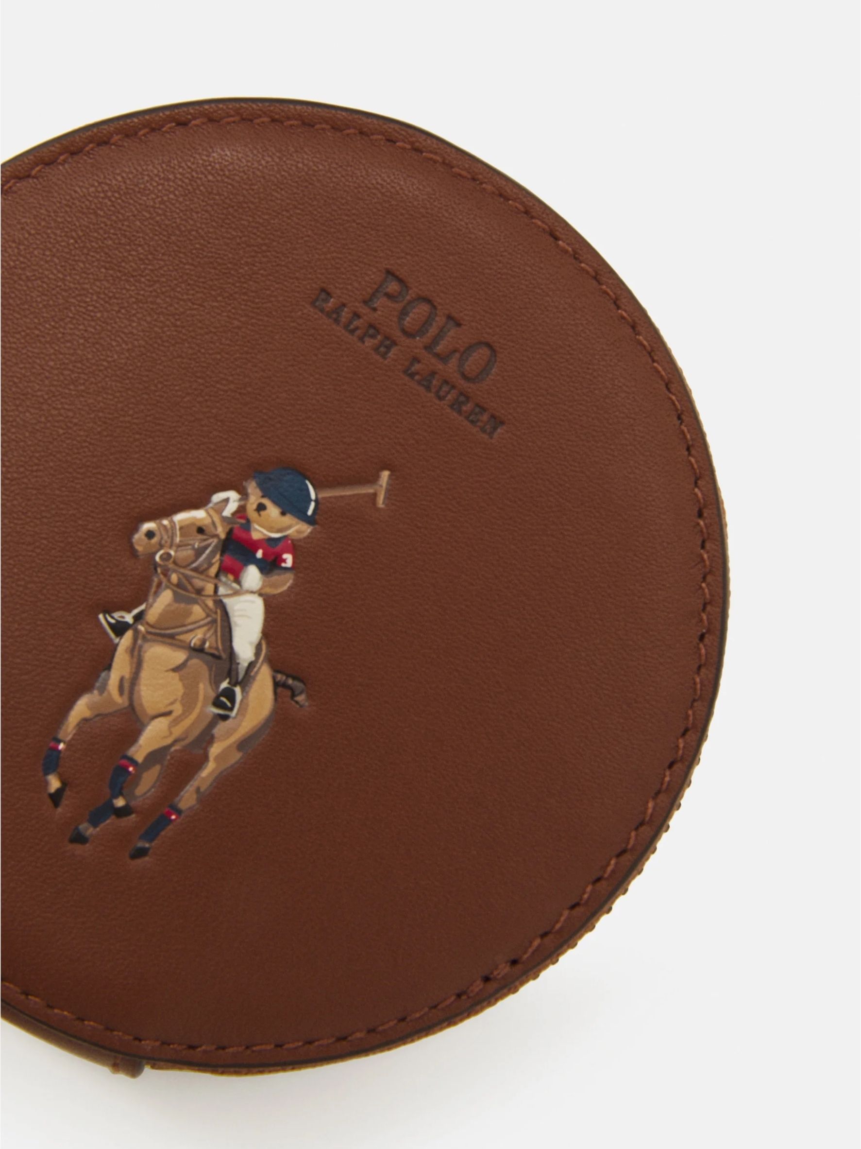 POLO RALPH LAUREN】コインパース ポーチ ポロベア レザー 茶 (POLO ...