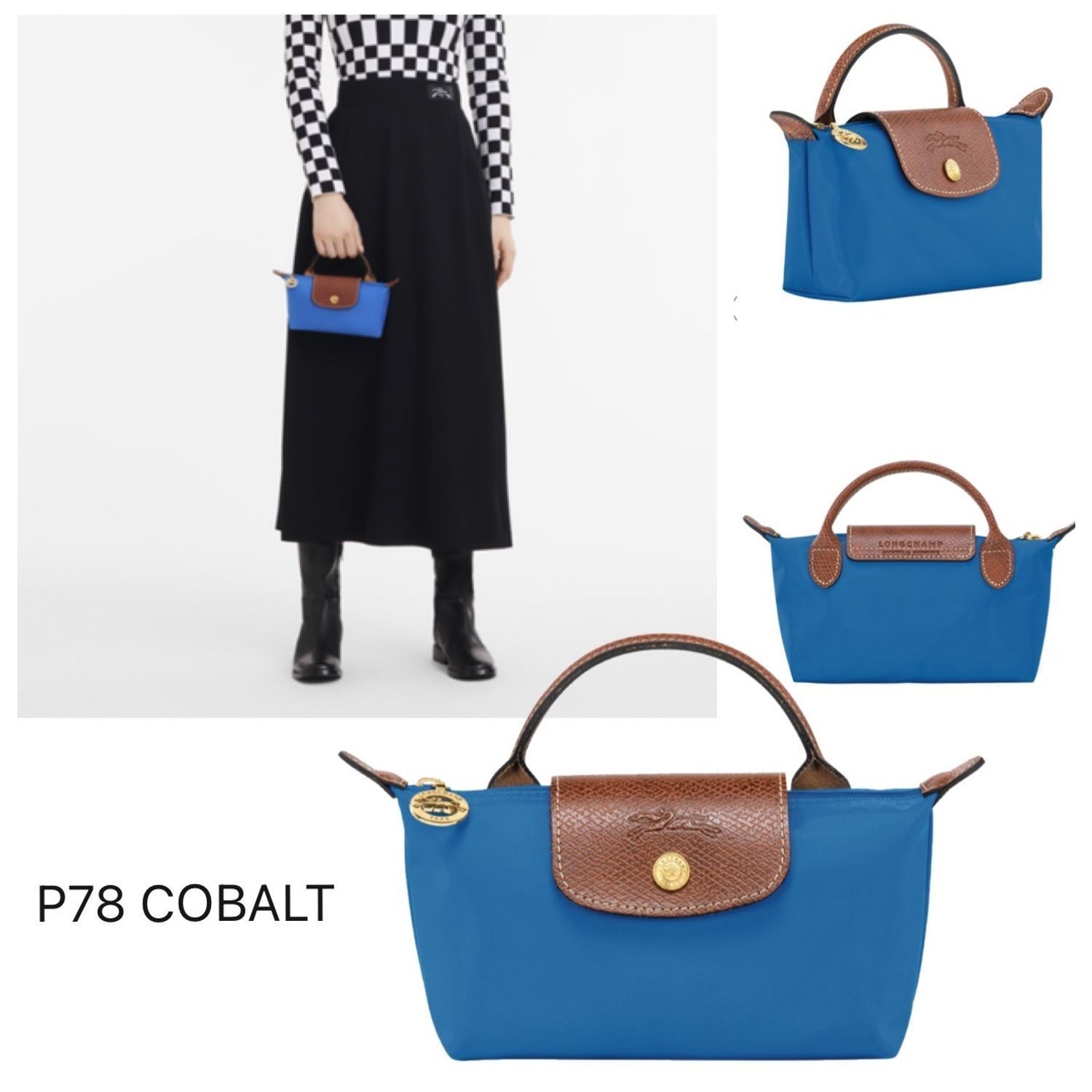 2022最新作*LONGCHAMP LePliage original♡ハンドル ポーチ
