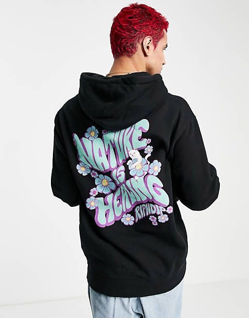 送関込】*RIPNDIP* nature is healing プリント hoodie♪ (RIPNDIP 送関込】*RIPNDIP* nature is healing プリント hoodie♪ (RIPNDIP