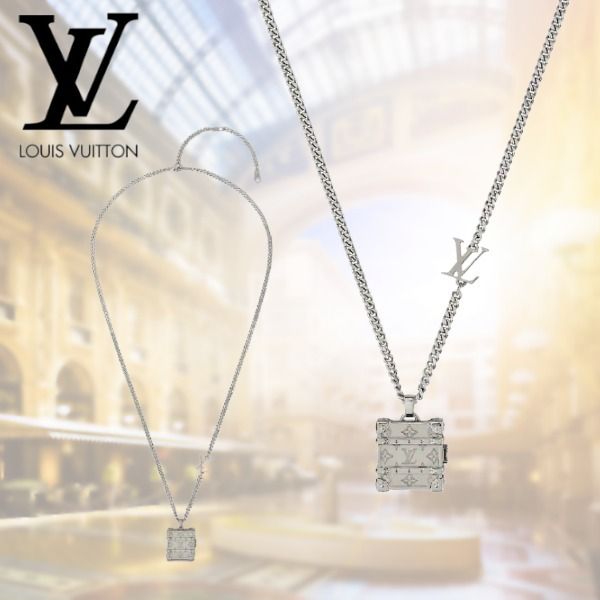 1〜3日で届く】Louis Vuitton☆LVロゴ モノグラム ペンダント (Louis 1〜3日で届く】Louis Vuitton☆LVロゴ モノグラム ペンダント (Louis