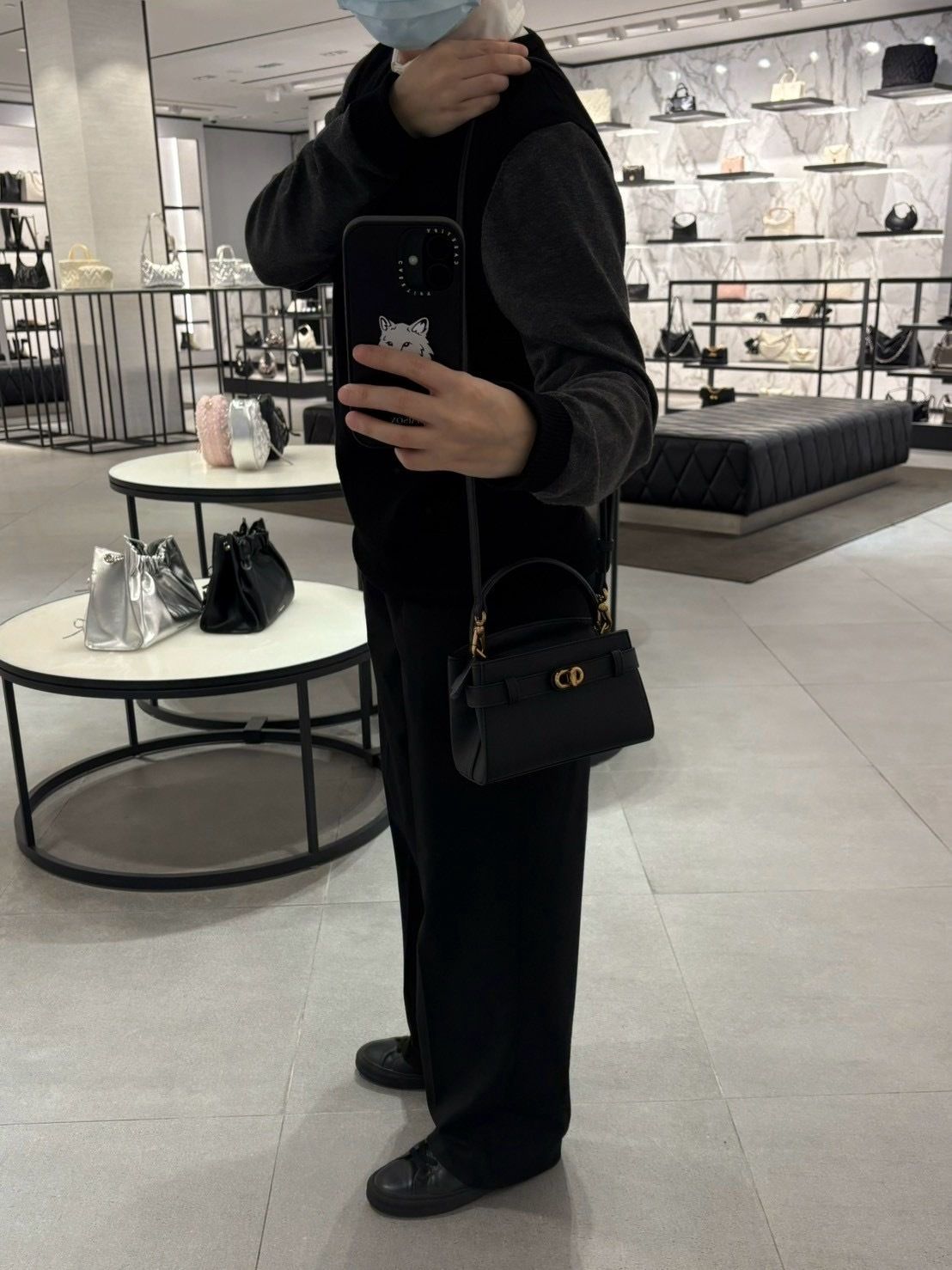 CHARLES&KEITH Aubrielle Metallic-Buckle Top Handle Bag送料込