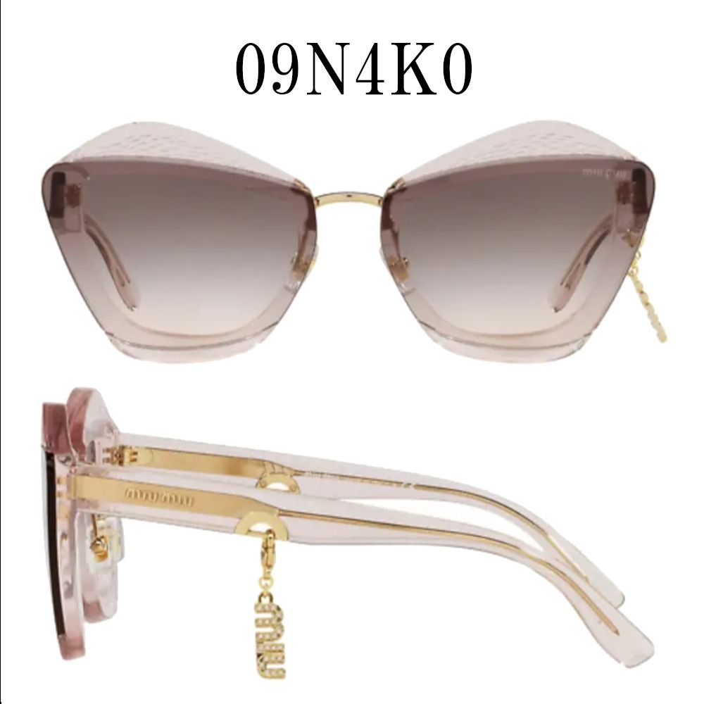 送料,関税込】MIUMIU サングラス MU01XS チャーム付き (MiuMiu