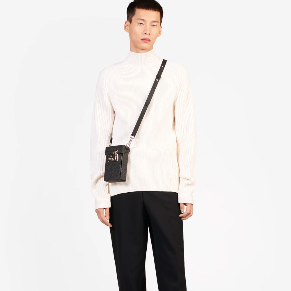 ダンヒル シグネチャー ロック バッグ コットン キャンバス (Dunhill ダンヒル シグネチャー ロック バッグ コットン キャンバス (Dunhill