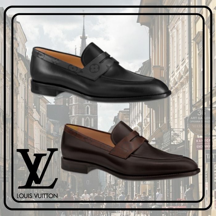 新作☆LouisVuitton☆サンジェルマン・ライン ローファー 2色 (Louis ...