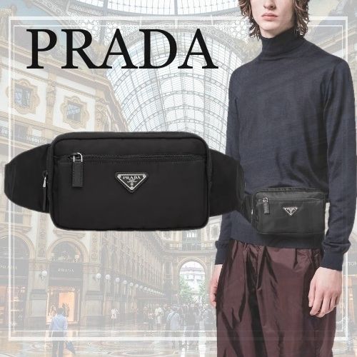 【PRADA】Re Nylon xサフィアーノレザー ベルトバッグ 【PRADA】Re Nylon xサフィアーノレザー ベルトバッグ