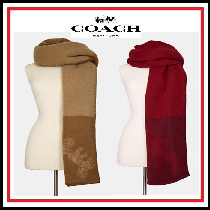 完売前に!【COACH】馬と馬車のプリントマフラー 完売前に!【COACH】馬と馬車のプリントマフラー