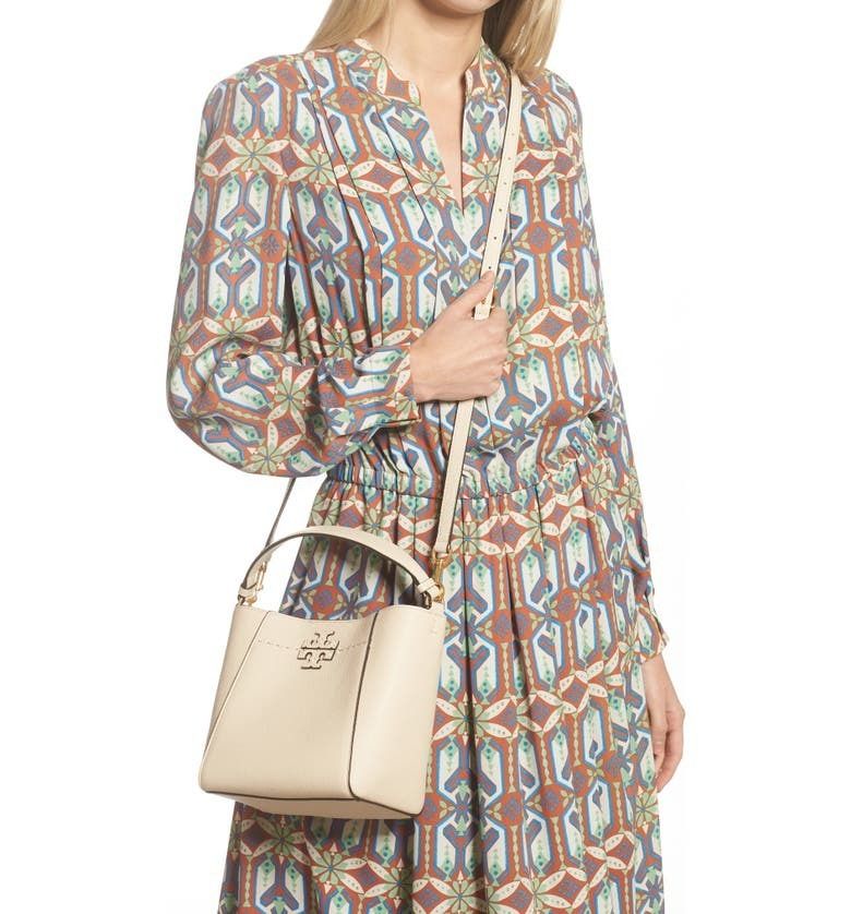 Tory Burch☆McGraw Small Leather Bucket Bag (Tory Burch/ショルダー ...