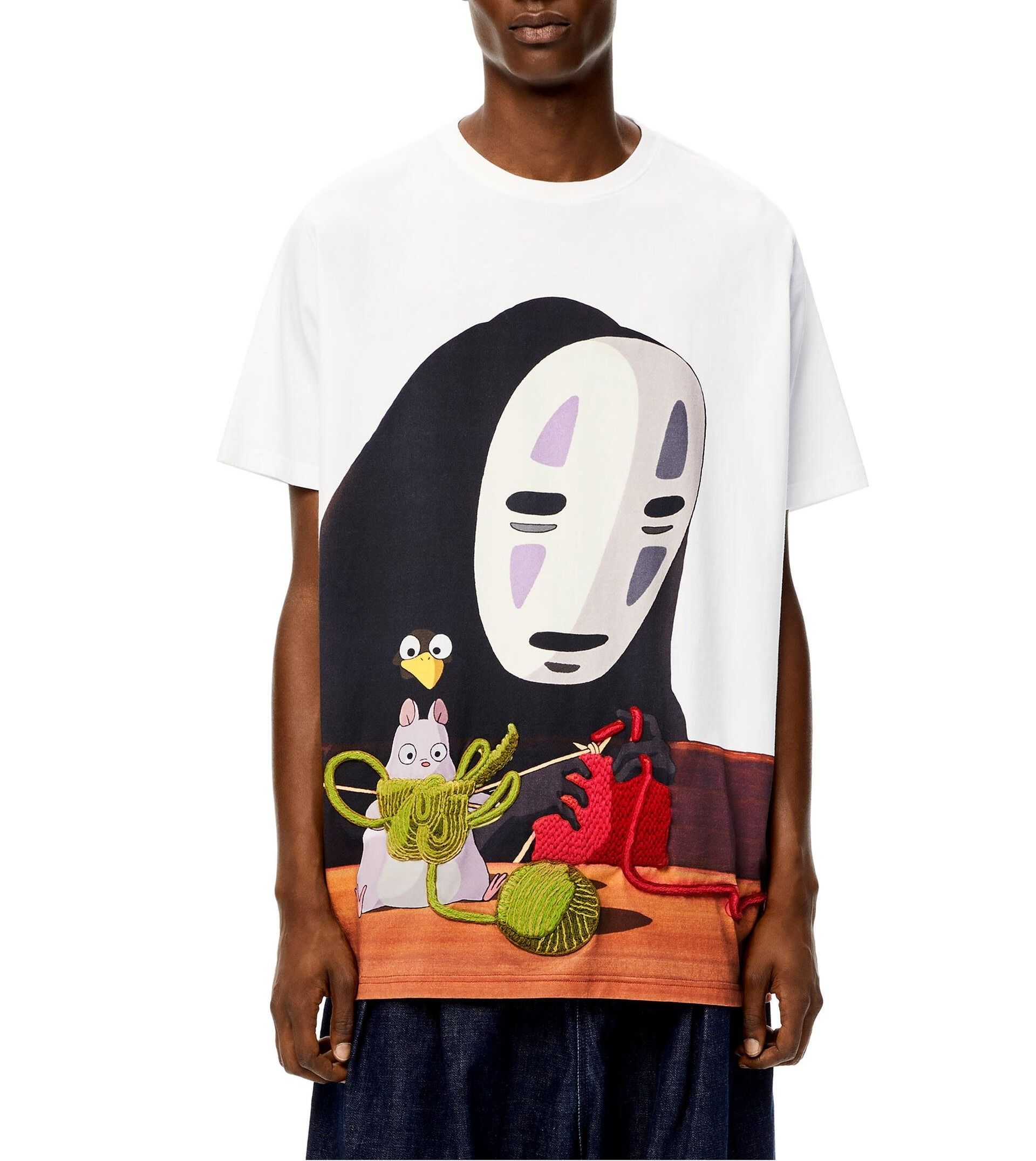 新品 LOEWE ロエベ Tシャツ アップサイクル 1点物 ELNライン-