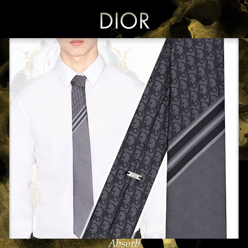 21AW NEW】DIOR_men / OBLIQUE ストライプ シルク ネクタイ (Dior 21AW NEW】DIOR_men / OBLIQUE ストライプ シルク ネクタイ (Dior