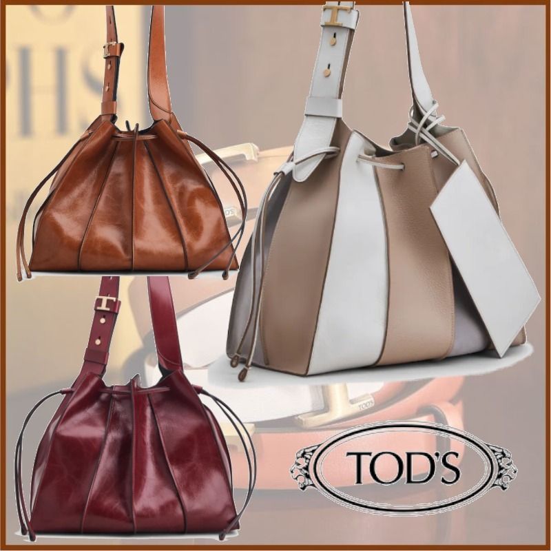 新作【トッズ】レザー バケット バッグ ミディアム (TOD'S/トート ...