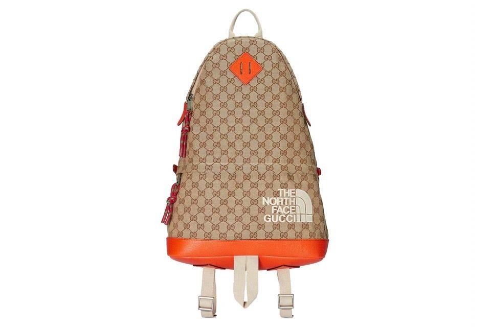 グッチ x ザ・ノースフェイス☆GGロゴのバックパック☆リュック