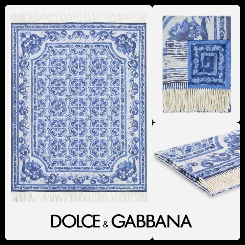 Dolce & Gabbana☆カシミア ジャカード ブランケット (Dolce