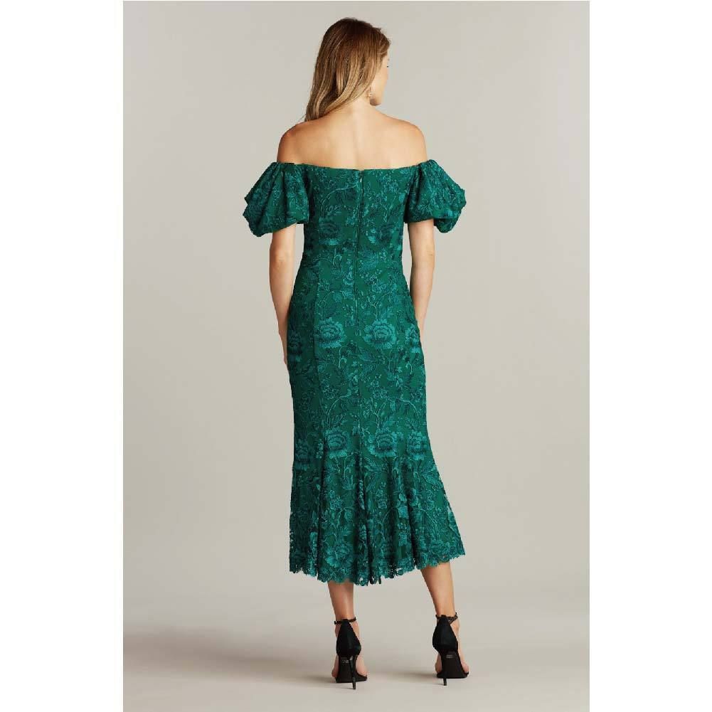 TADASHI SHOJI】刺繍オフショルドレスマラカイト (TADASHI SHOJI ...