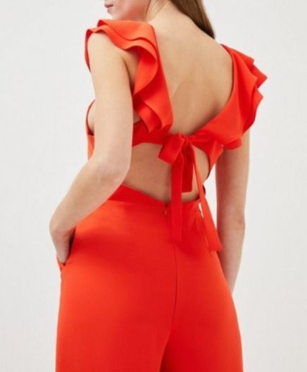 カレンミレン☆フリルディテールジャンプスーツ (Karen Millen カレンミレン☆フリルディテールジャンプスーツ (Karen Millen