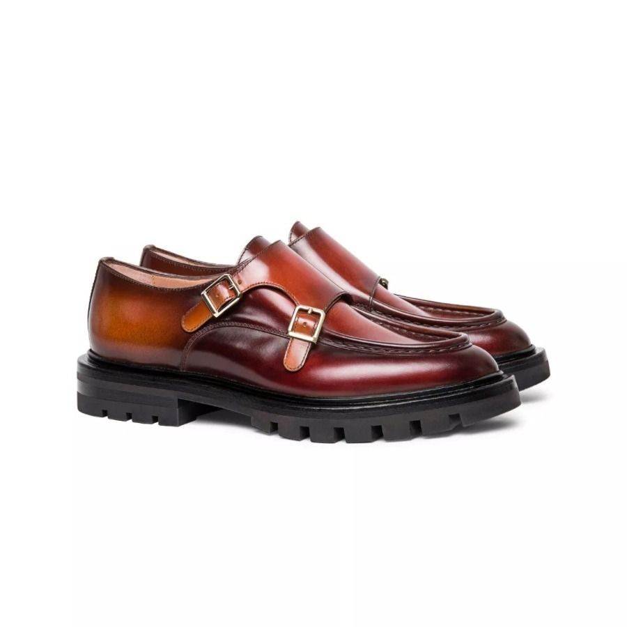 【★完売必至★】Santoni ☆ レザー モンクストラップ 【★完売必至★】Santoni ☆ レザー モンクストラップ