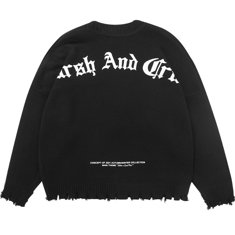 日本初の 国内発送/プレゼント最適☆HARSH AND CRUEL☆ニット セーター 日本初の 国内発送/プレゼント最適☆HARSH AND CRUEL☆ニット セーター