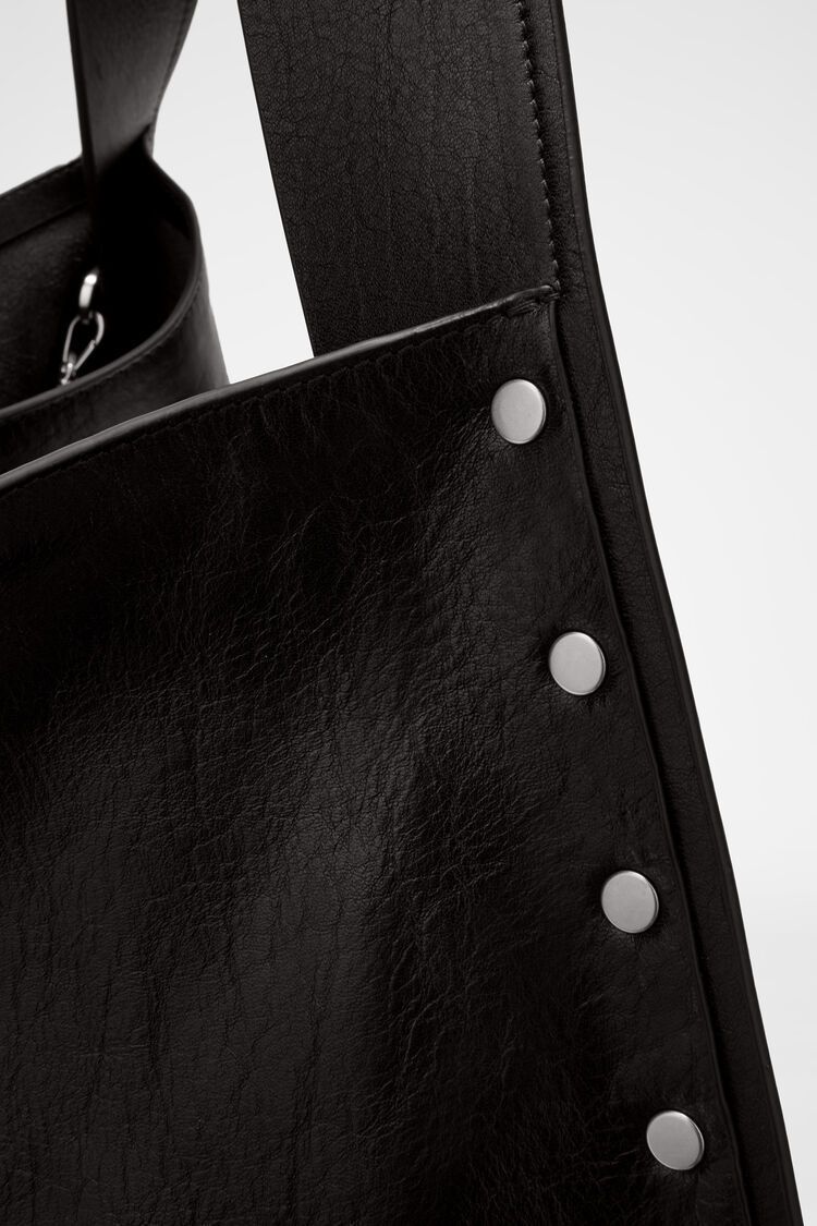 JIL SANDER】リベットボーダートートバッグ ブラック (Jil Sander ...