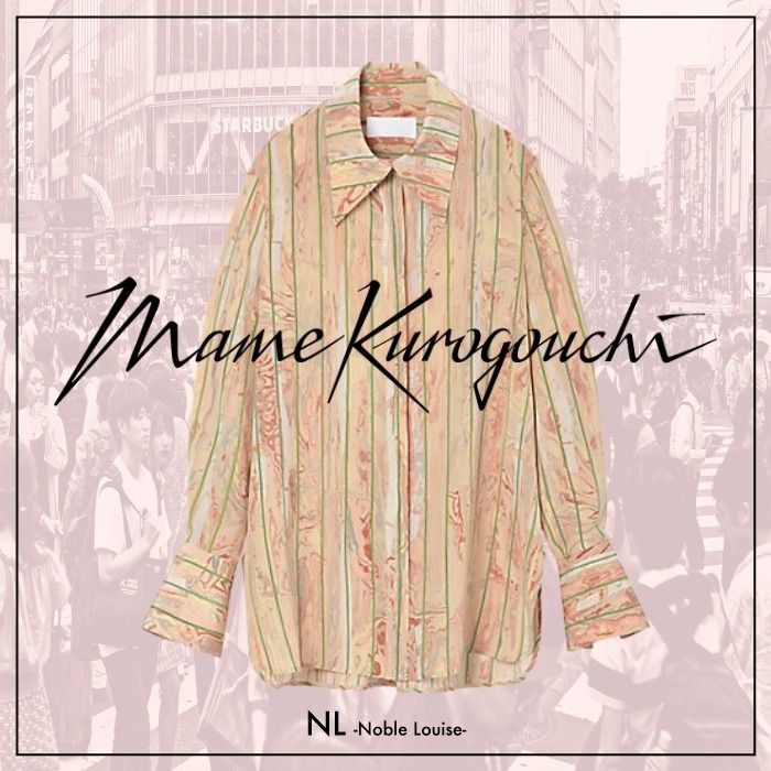 mame kurogouchi マーブルプリントカットソー