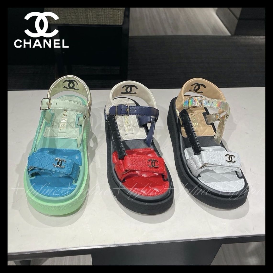 可愛くスポーティにキマる♡】シャネル サンダル 4色 (CHANEL/サンダル 新作入荷 4# CHANEL サンダル サンダル