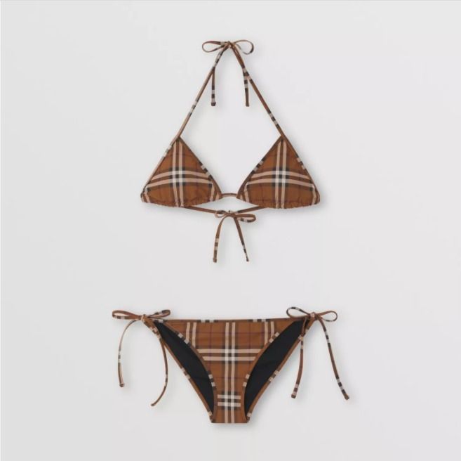 BURBERRY☆チェック トライアングルビキニ レディー ビキニ 水着 BURBERRY☆チェック トライアングルビキニ レディー ビキニ 水着