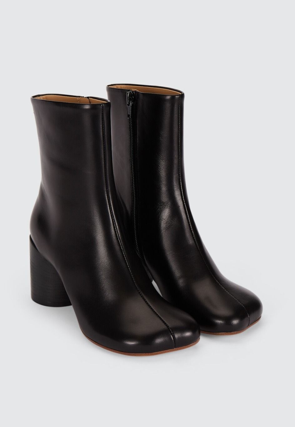 MM6 ロゴ アンクル ブーツ ローヒール 6 (MM6 Maison Margiela