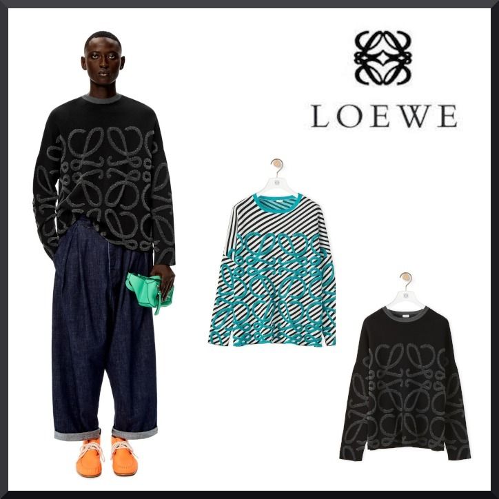 22新作 ロエベ アナグラムジャカード セーター (LOEWE/ニット 22新作 ロエベ アナグラムジャカード セーター (LOEWE/ニット