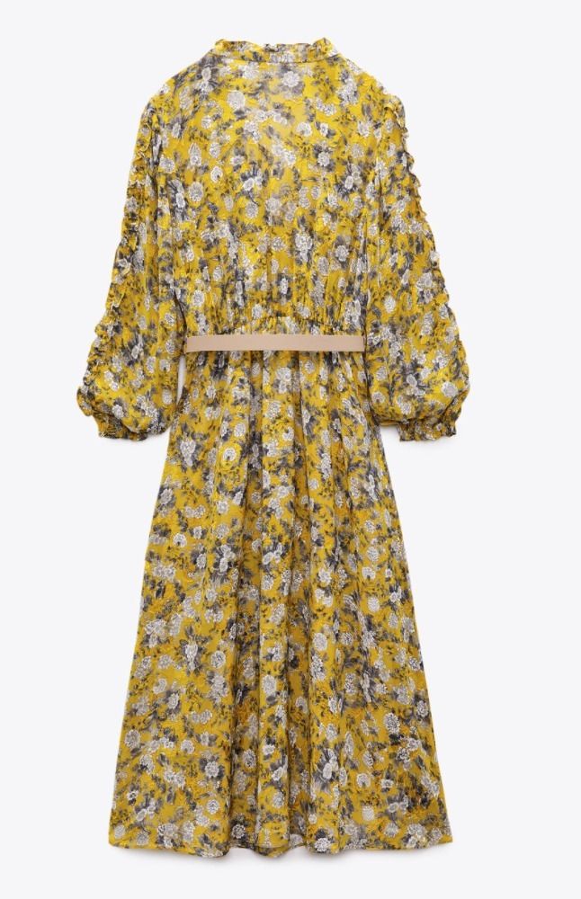 スペイン発送◎ZARA♪フローラルジャカードプリントワンピース♪ (ZARA スペイン発送◎ZARA♪フローラルジャカードプリントワンピース♪ (ZARA