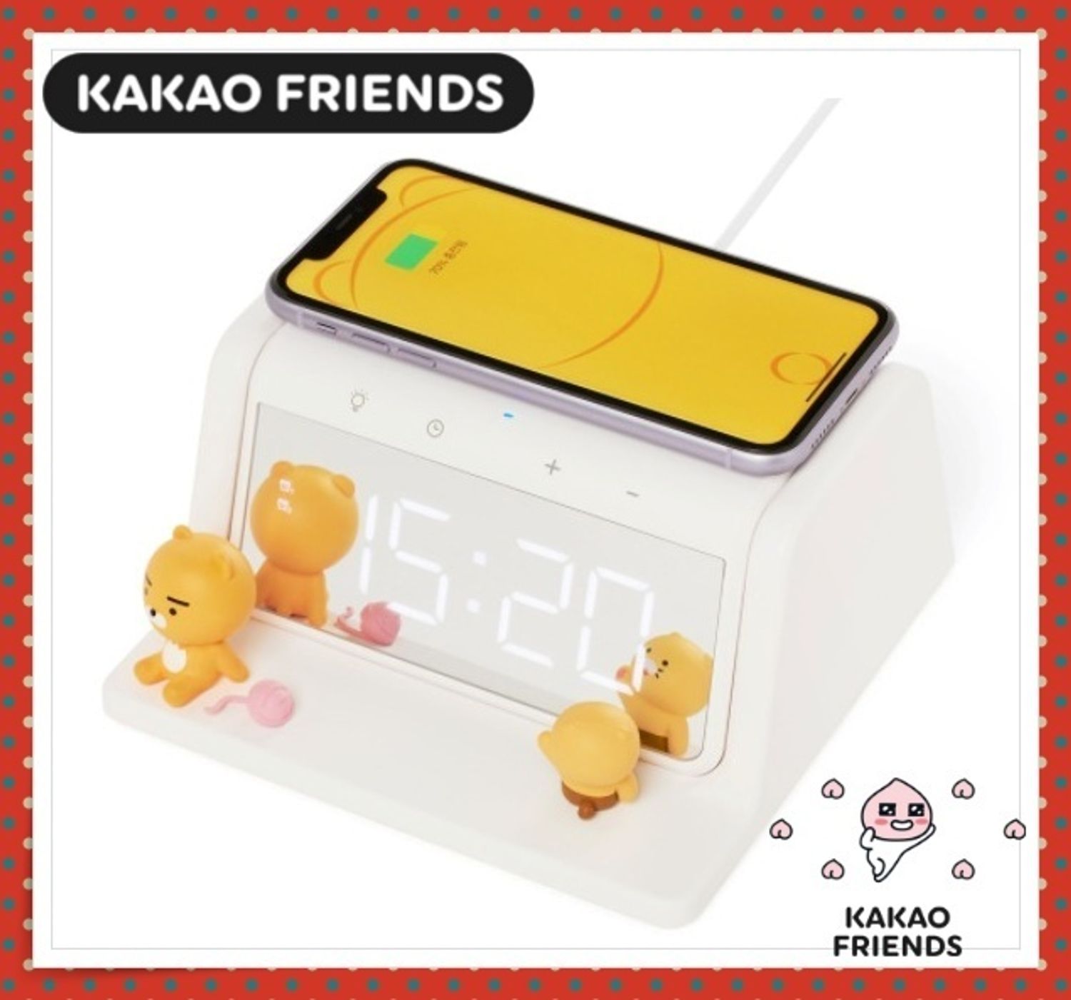 韓国限定カカオフレンズ ワイヤレス充電 殺菌 時計 Kakao Friends スマホ パソコン ゲーム関連機器 Buyma