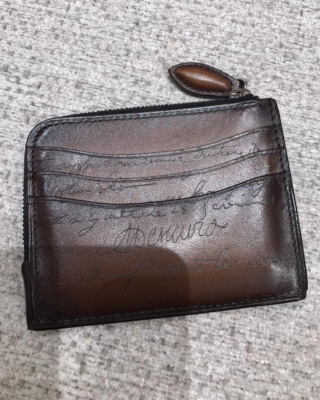 BERLUTI】Koa Logic スクリットレザー ジップ カードホルダー (Berluti BERLUTI】Koa Logic スクリットレザー ジップ カードホルダー (Berluti