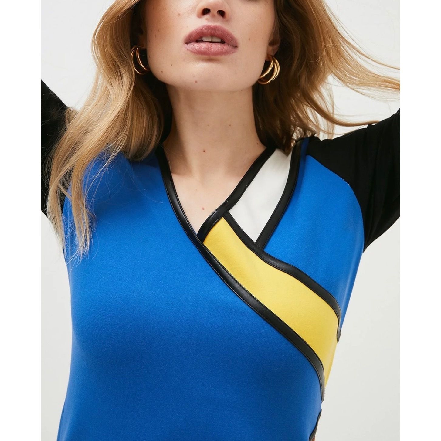 KAREN MILLEN】カラーブロックジャージーシフトドレス (Karen Millen ...