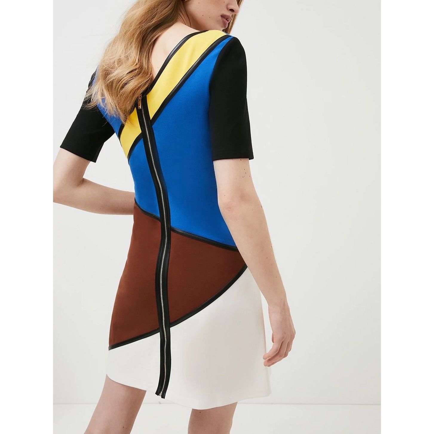 KAREN MILLEN】カラーブロックジャージーシフトドレス (Karen Millen ...